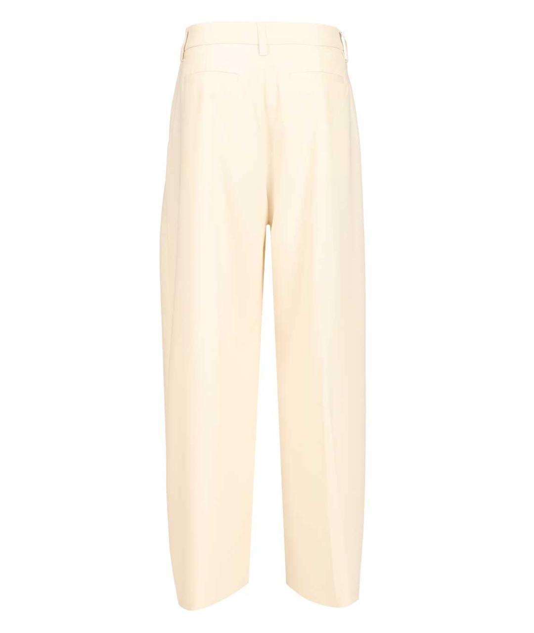 THELATEST Бежевые полиэстеровые прямые брюки, фото 2