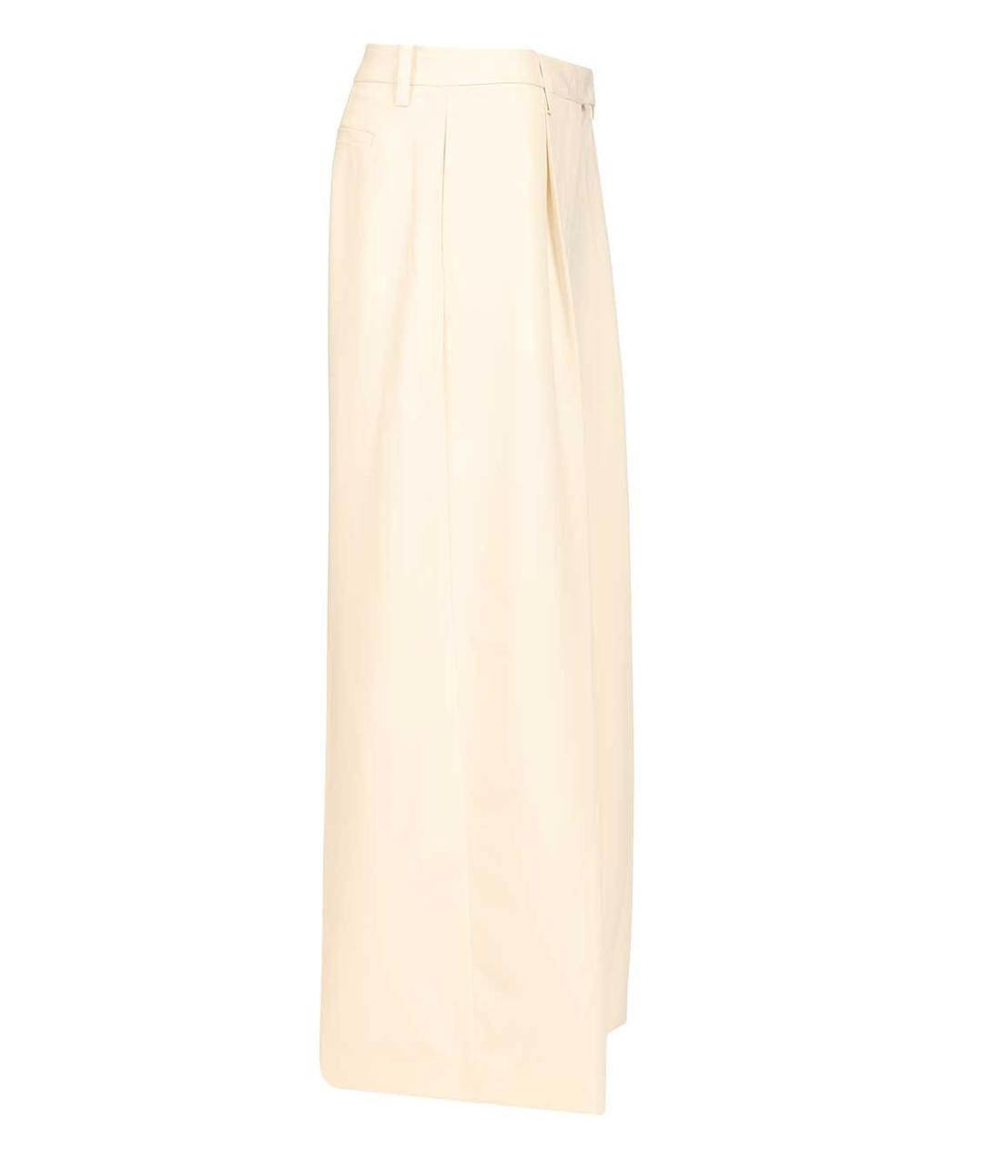 THELATEST Бежевые полиэстеровые прямые брюки, фото 3