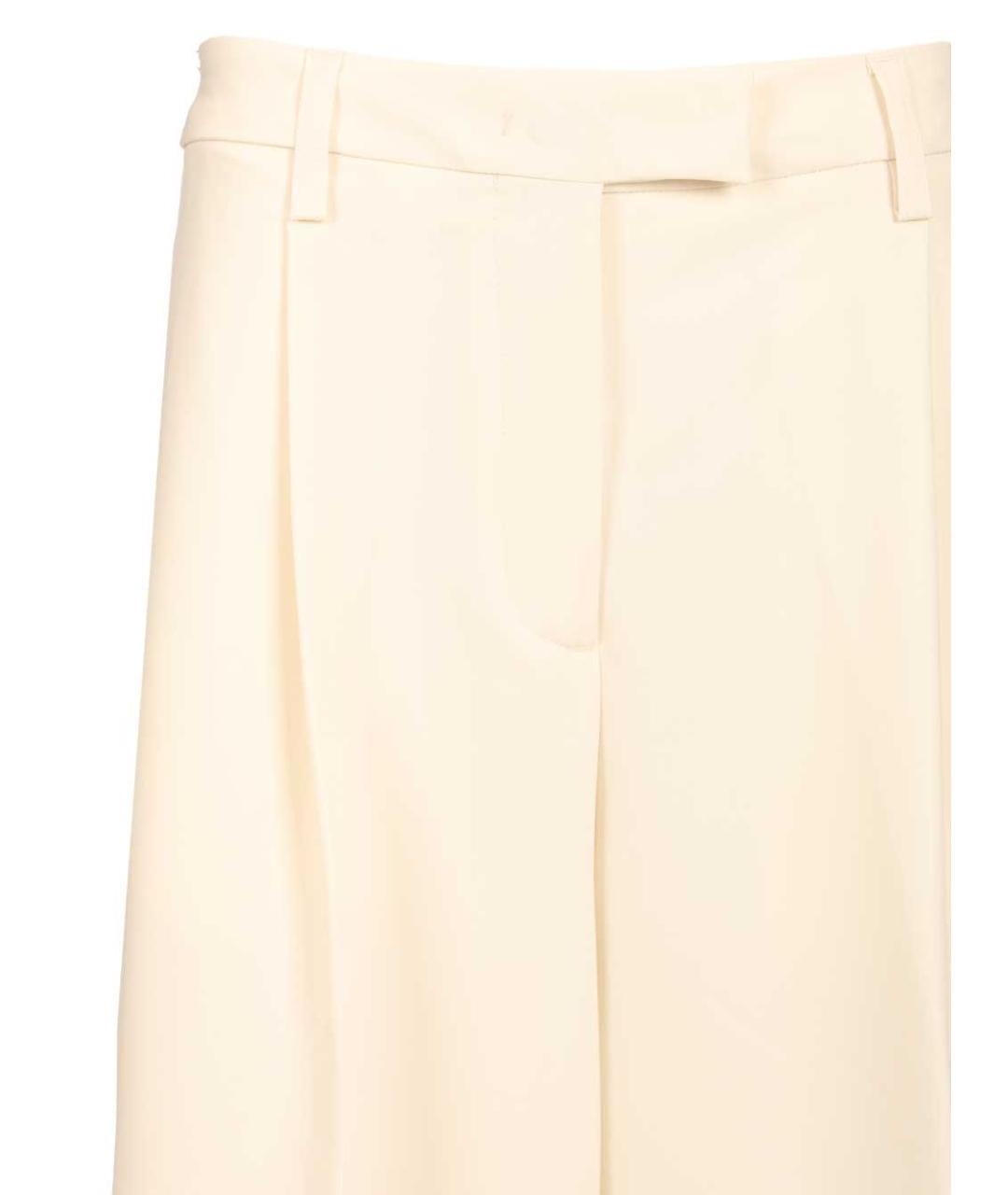 THELATEST Бежевые полиэстеровые прямые брюки, фото 4