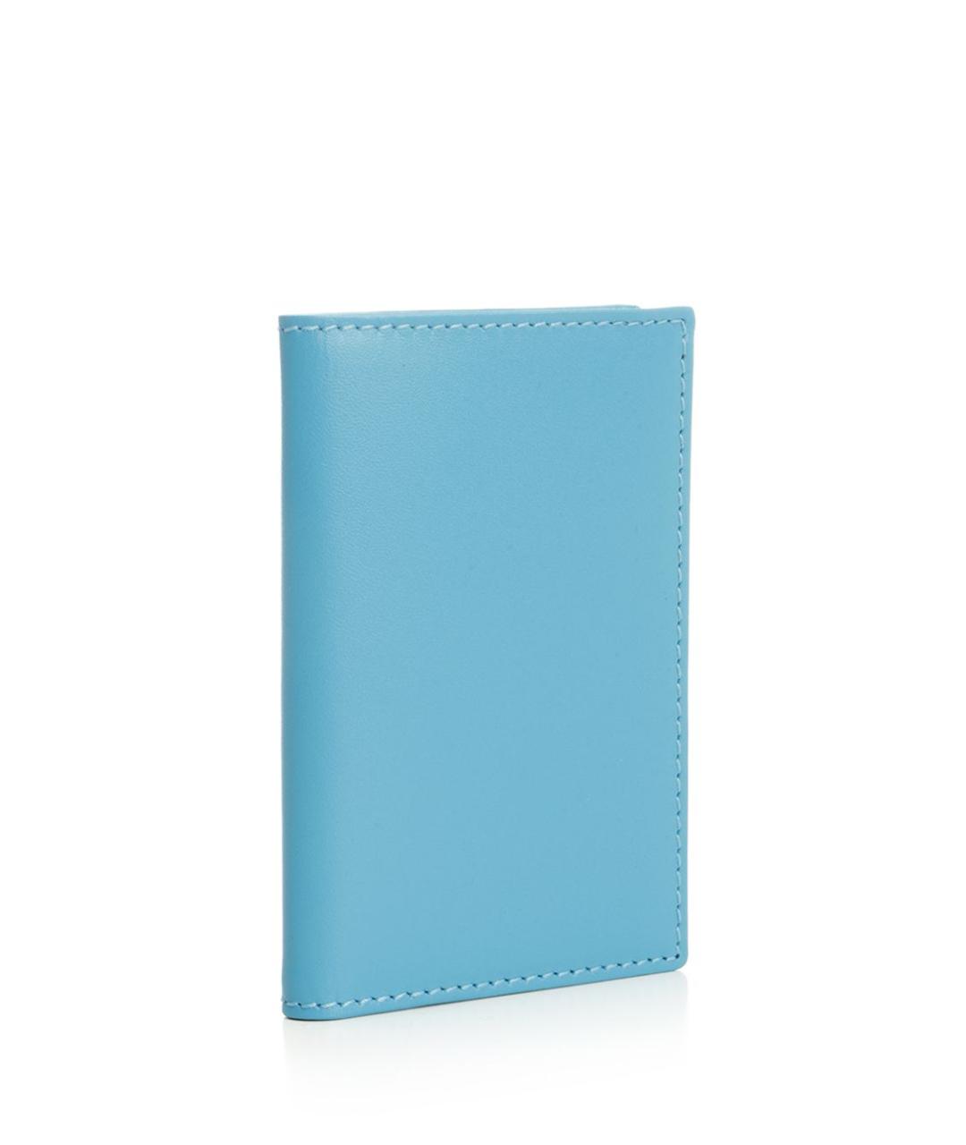 COMME DES GARÇONS WALLET Голубой кожаный кошелек, фото 2