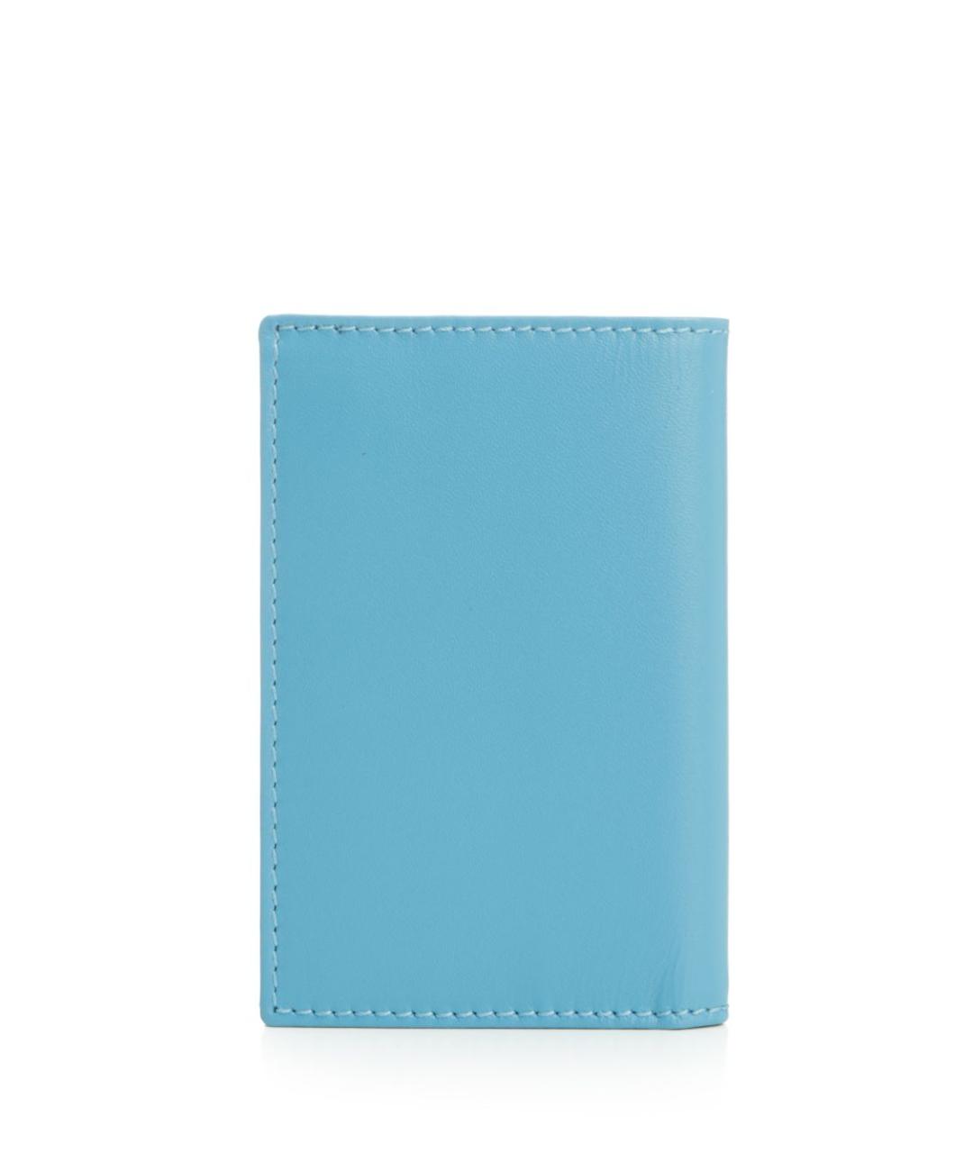 COMME DES GARÇONS WALLET Голубой кожаный кошелек, фото 3