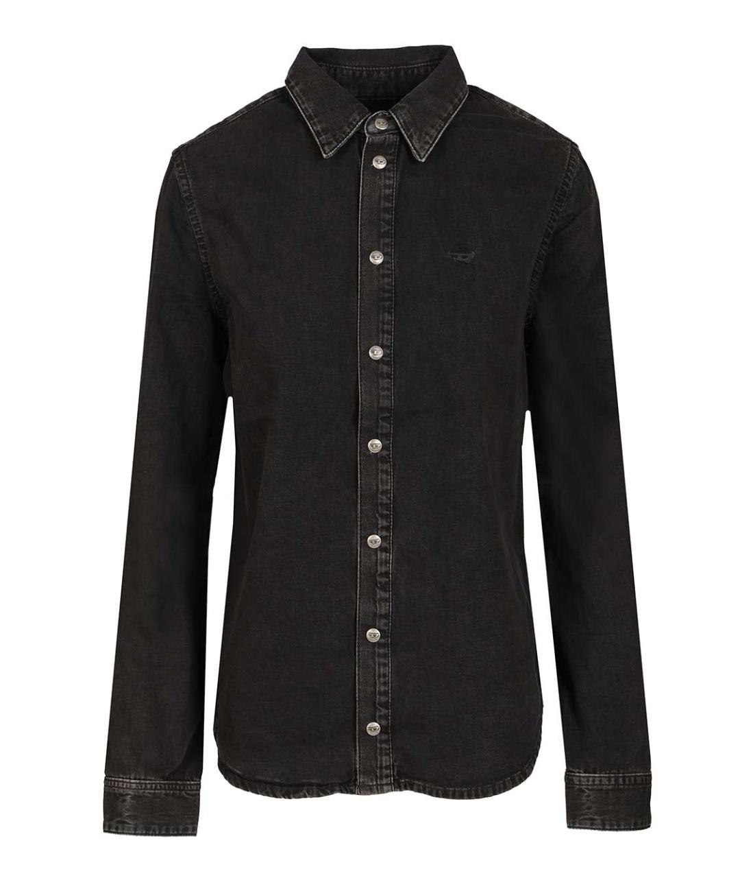 DIESEL Черная хлопковая рубашка, фото 1
