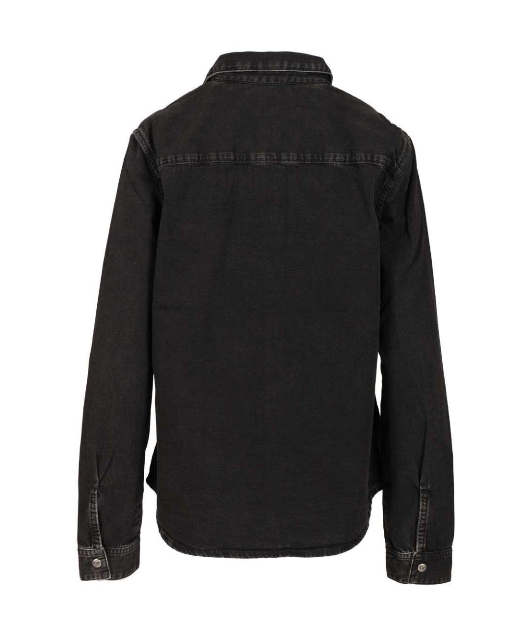 DIESEL Черная хлопковая рубашка, фото 2
