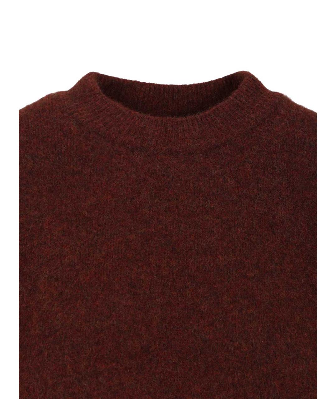 FILIPPA K Бордовый шерстяной джемпер / свитер, фото 4