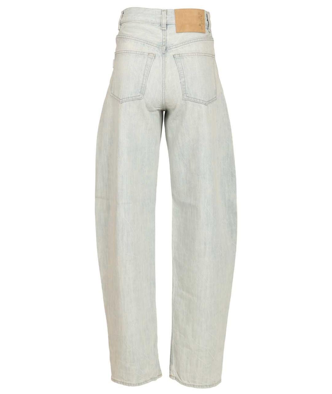 HAIKURE Голубые хлопковые прямые джинсы, фото 2