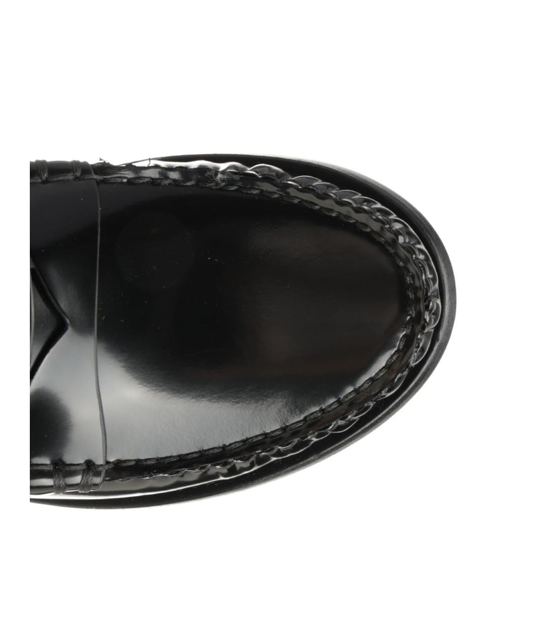 STUART WEITZMAN Черные кожаные лоферы, фото 4