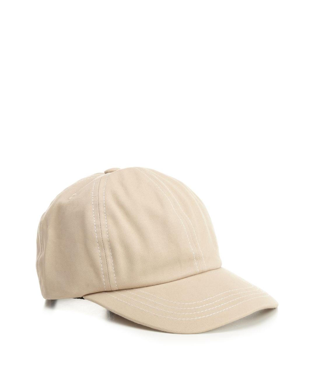 Ami Paris Бежевая хлопковая кепка/бейсболка, фото 2