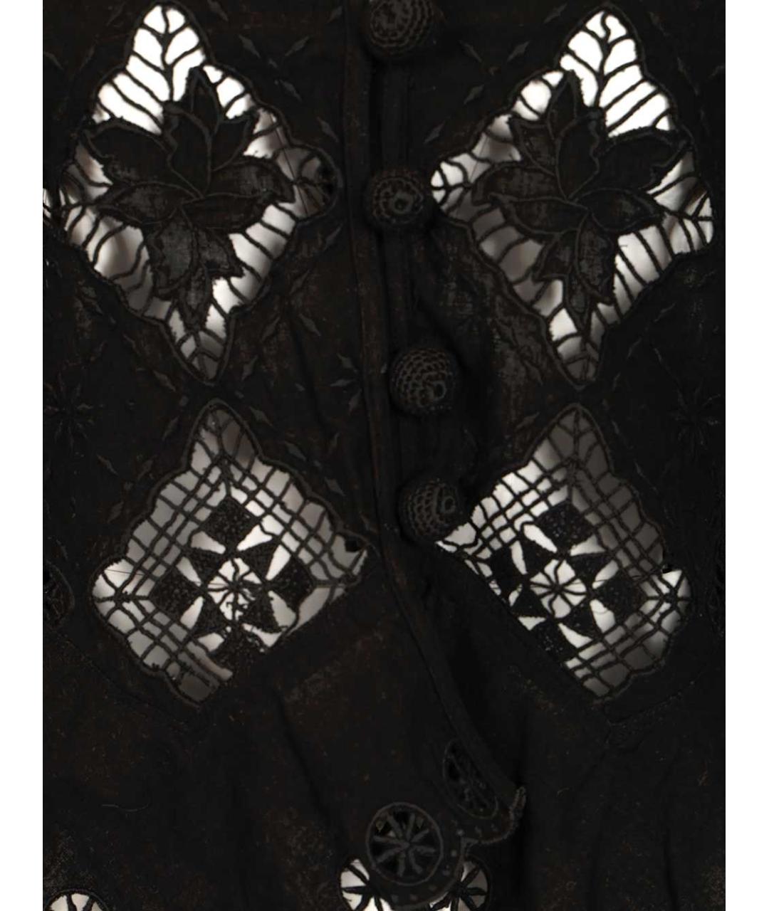 ISABEL MARANT Черная хлопковая блузы, фото 4