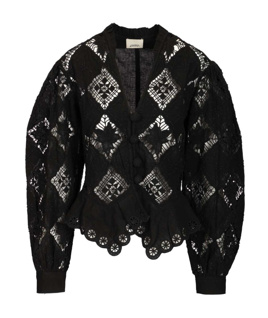 ISABEL MARANT Черная хлопковая блузы, фото 1