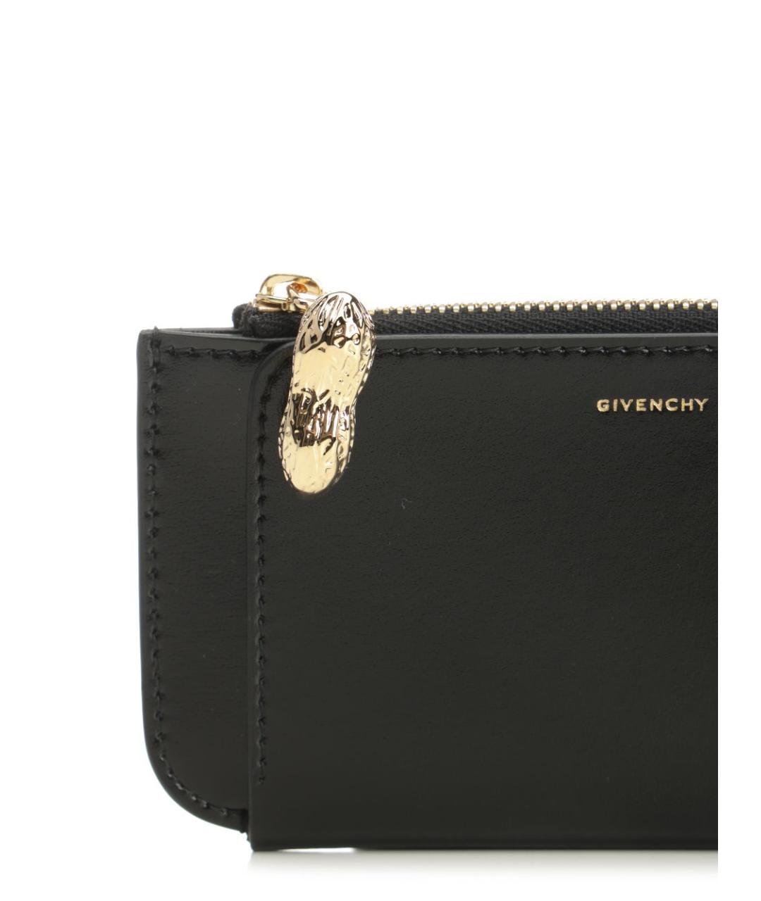 GIVENCHY Черный кожаный кошелек, фото 5