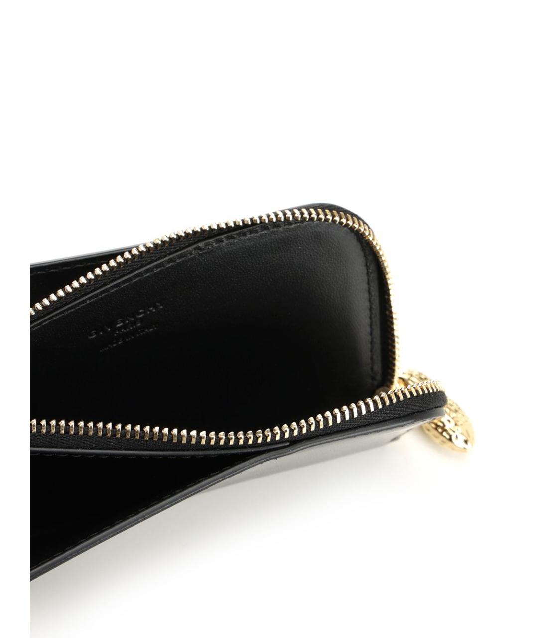 GIVENCHY Черный кожаный кошелек, фото 4