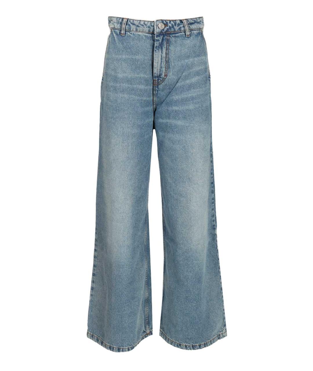 Ami Paris Синие хлопковые джинсы клеш, фото 1