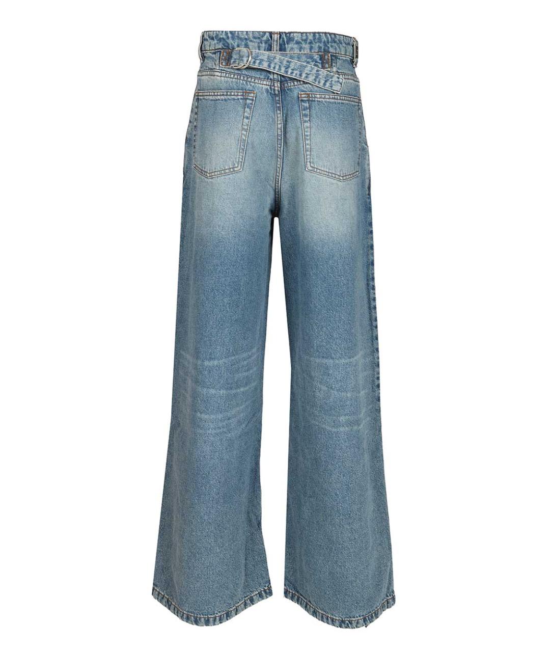 Ami Paris Синие хлопковые джинсы клеш, фото 2