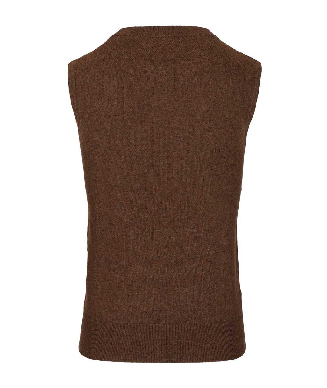 Arch4 Коричневая кашемировая жилетка, фото 2