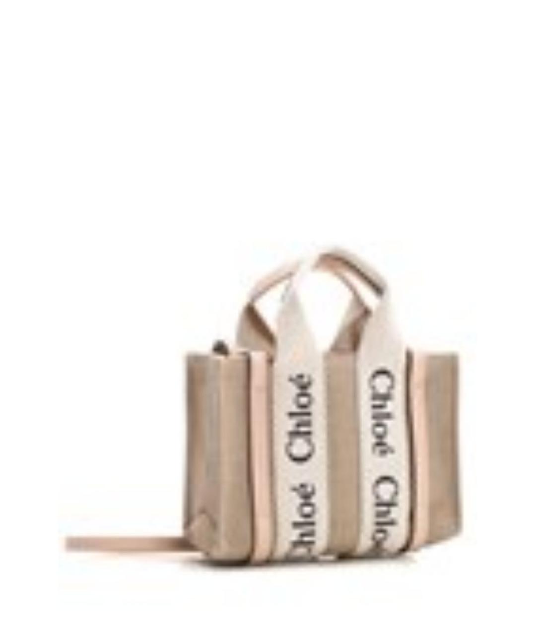 CHLOE Розовая кожаная сумка с короткими ручками, фото 3