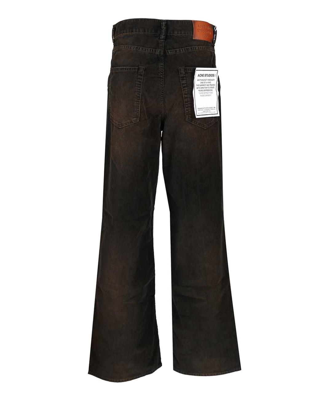 ACNE STUDIOS Черные хлопковые прямые джинсы, фото 2