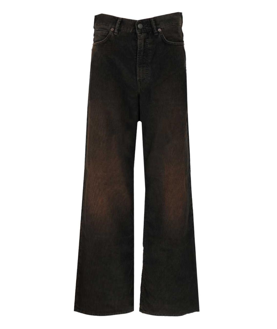 ACNE STUDIOS Черные хлопковые прямые джинсы, фото 1