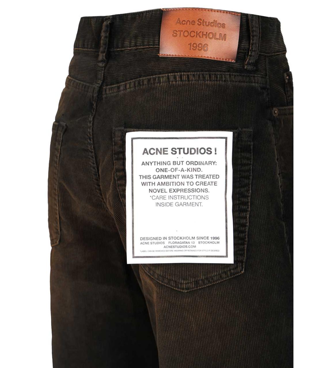 ACNE STUDIOS Черные хлопковые прямые джинсы, фото 4