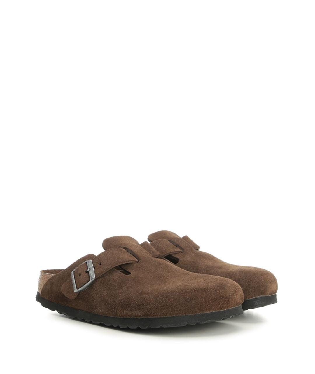 BIRKENSTOCK Коричневые замшевые сандалии, фото 2