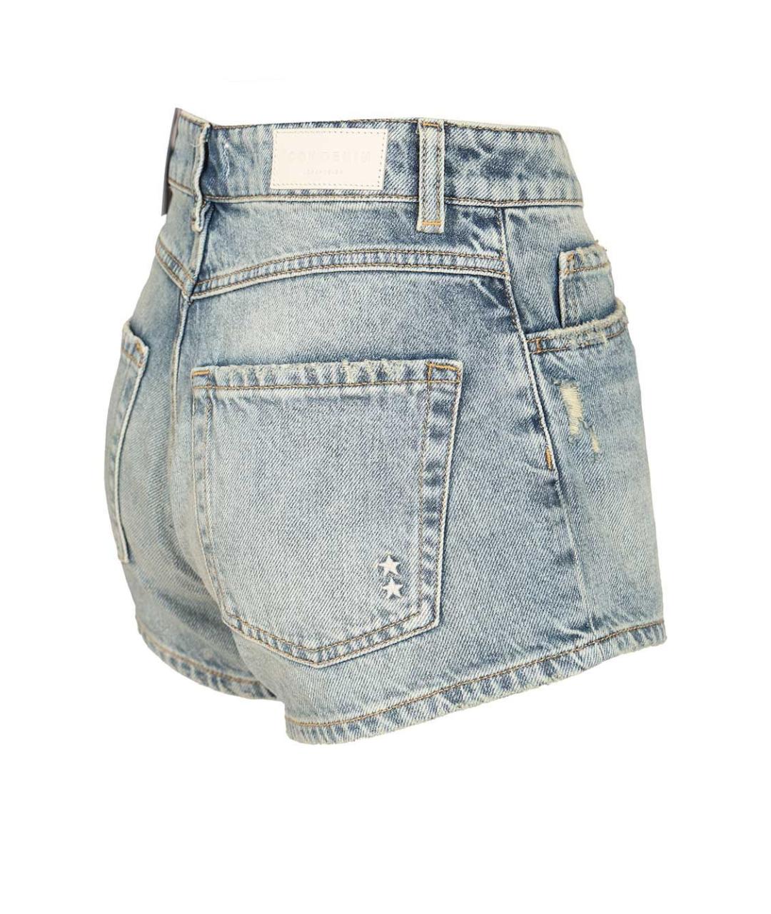 ICON DENIM Голубые хлопковые шорты, фото 3