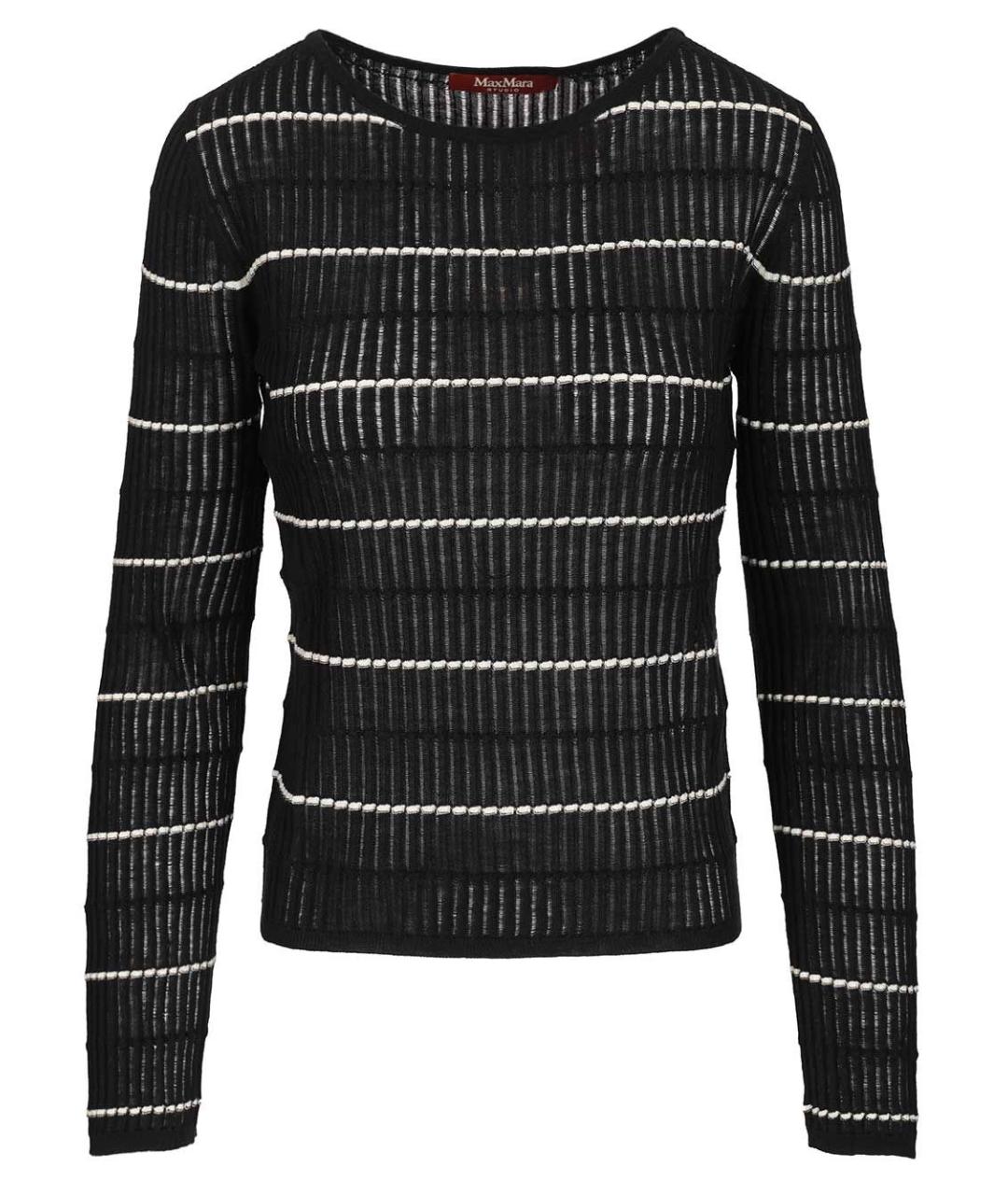 MAX MARA STUDIO Темно-синий шерстяной джемпер / свитер, фото 1