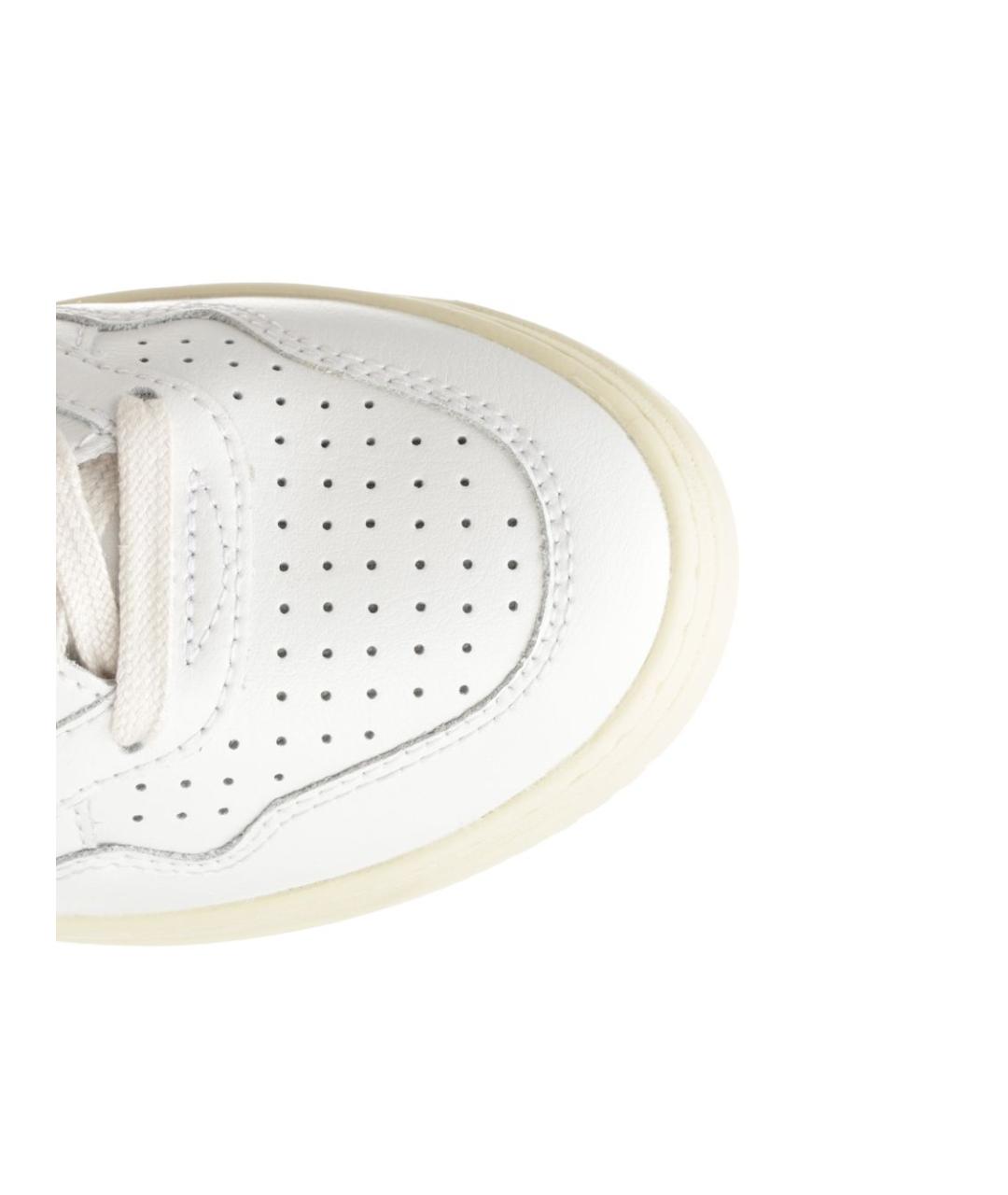 AUTRY Белые кожаные кроссовки, фото 4