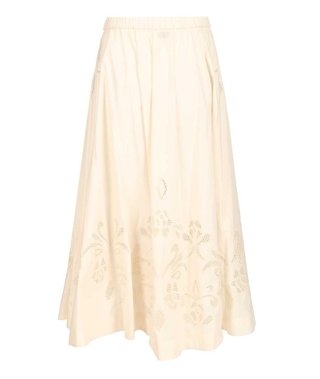 FORTE FORTE Белая юбка миди, фото 2