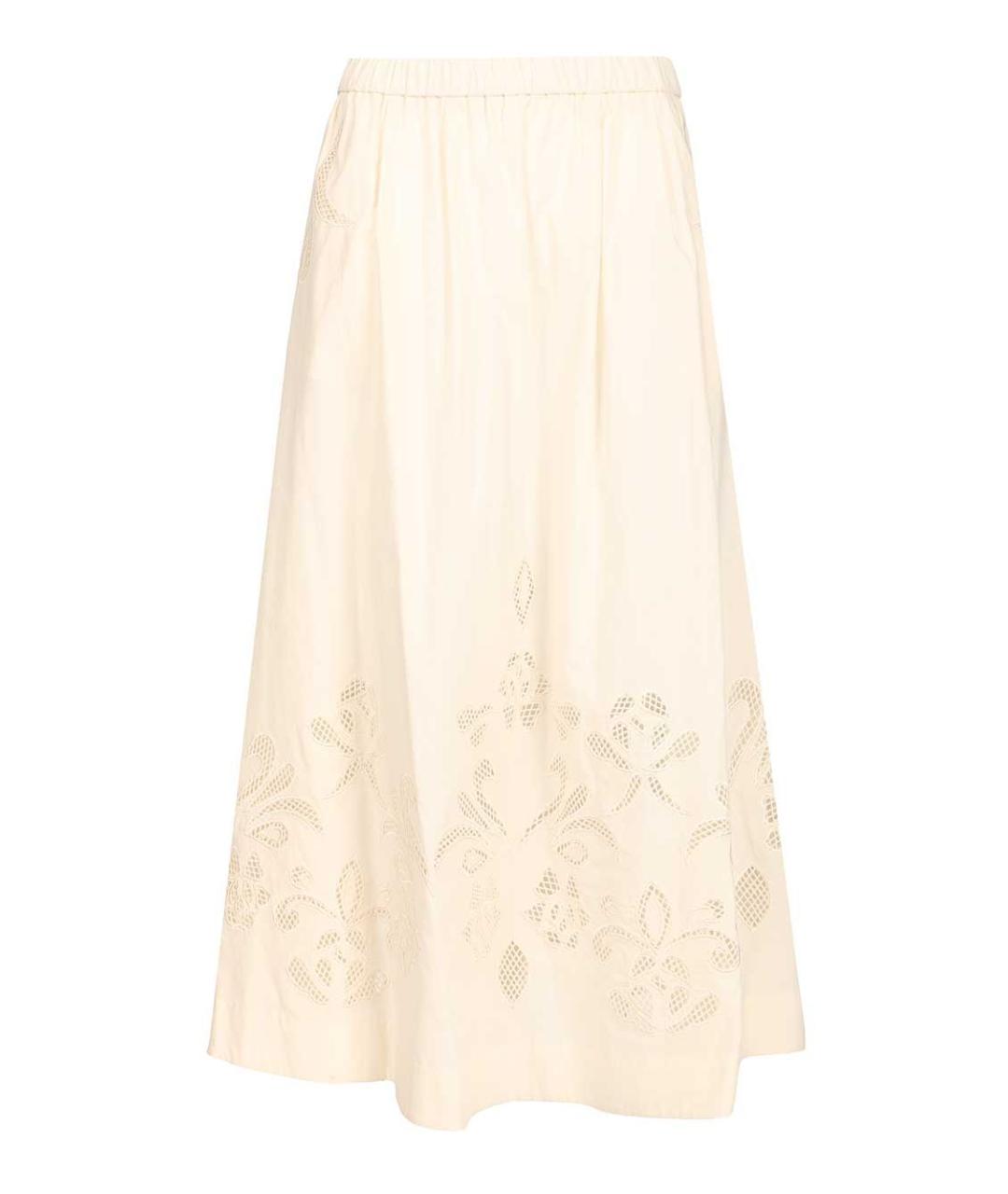 FORTE FORTE Белая юбка миди, фото 1