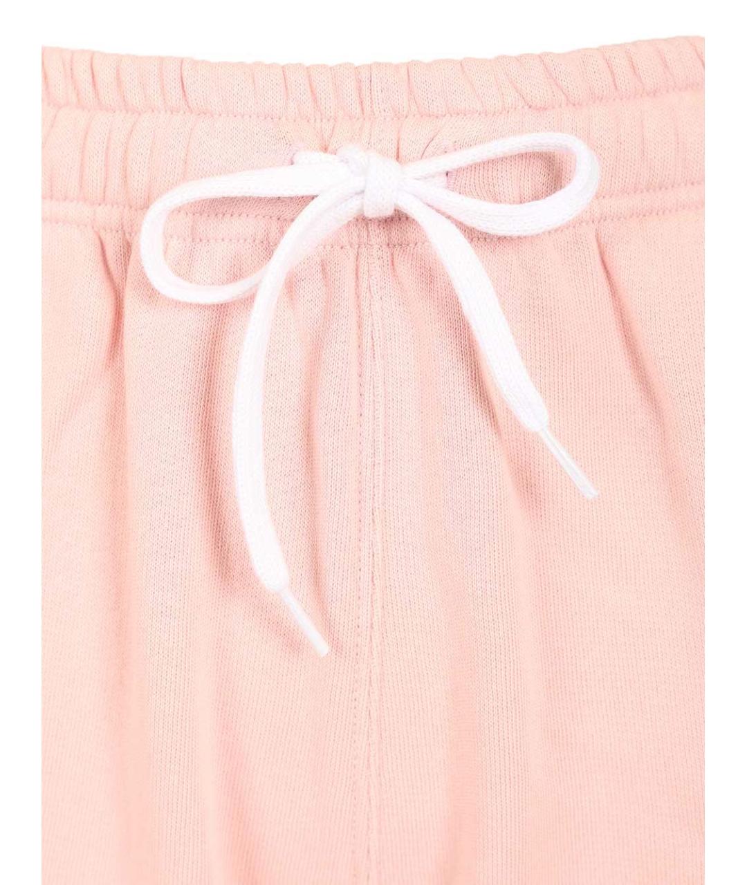 POLO RALPH LAUREN Розовые хлопковые прямые брюки, фото 4