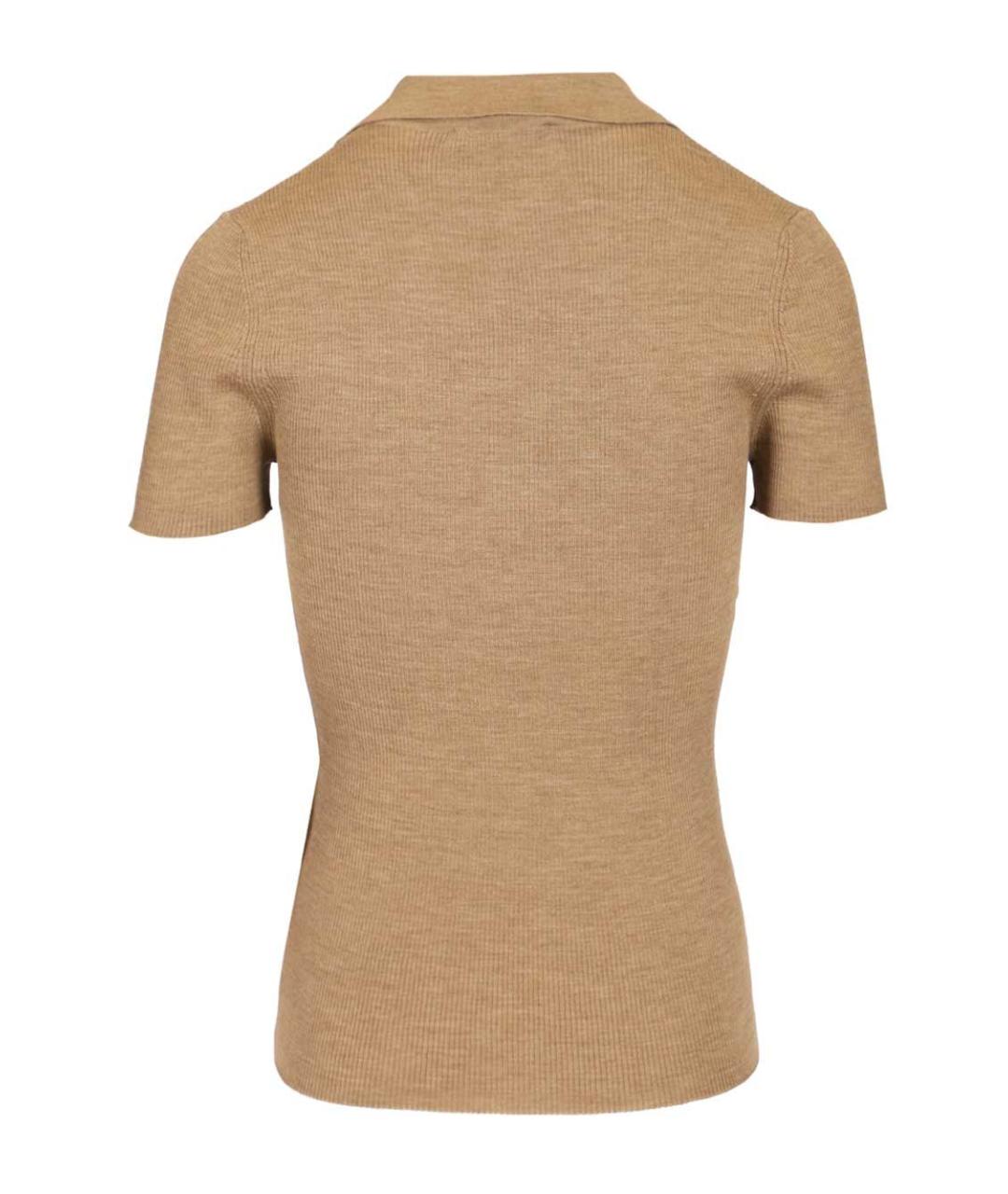 MAX MARA Бежевый шерстяной джемпер / свитер, фото 2