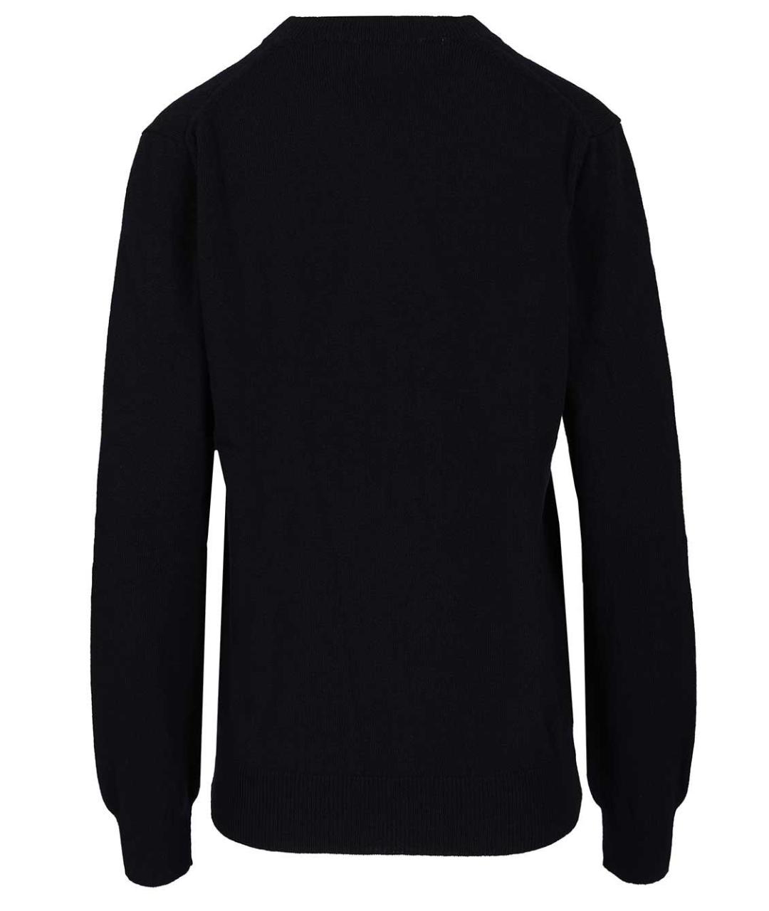 COMME DES GARÇONS PLAY Темно-синий шерстяной джемпер / свитер, фото 2