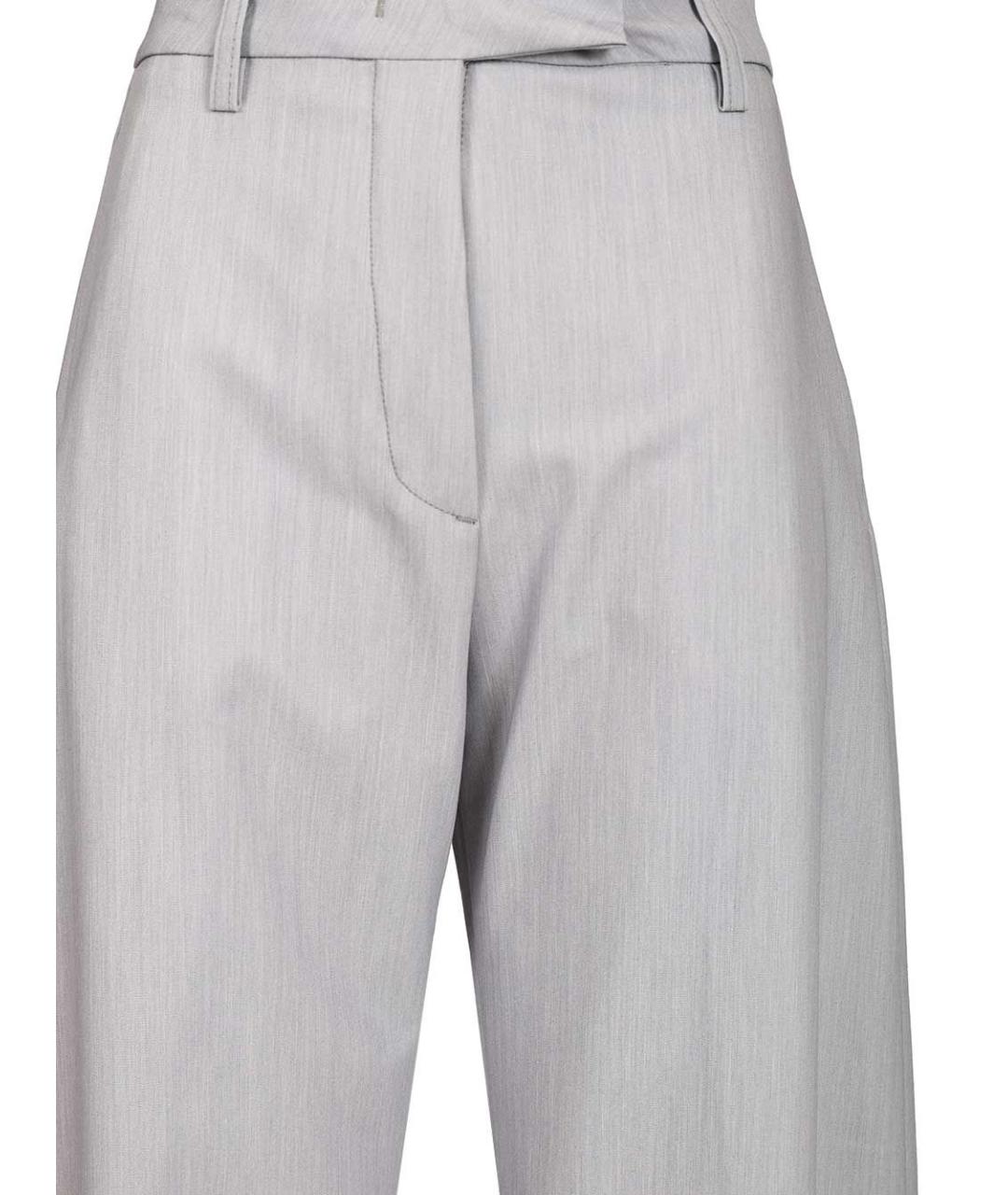 THELATEST Серые полиэстеровые прямые брюки, фото 4