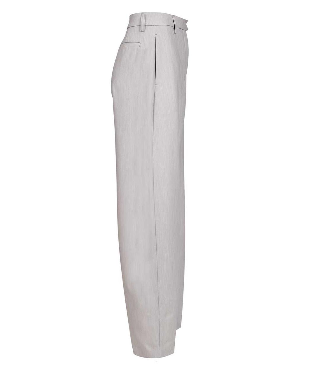 THELATEST Серые полиэстеровые прямые брюки, фото 3