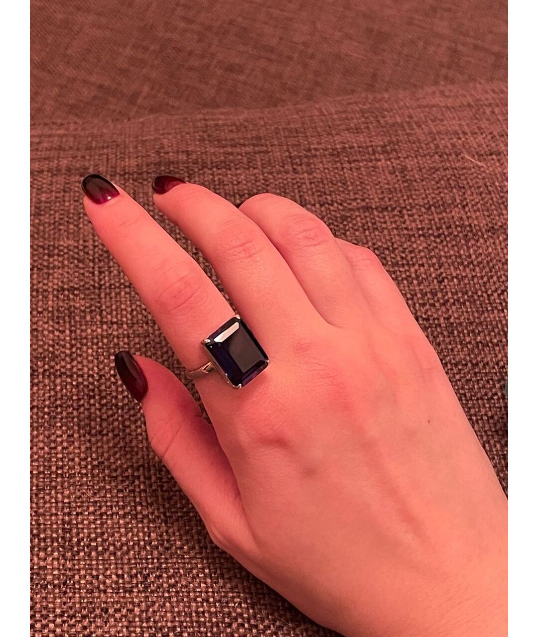TIFFANY&CO Фиолетовое серебряное кольцо, фото 3