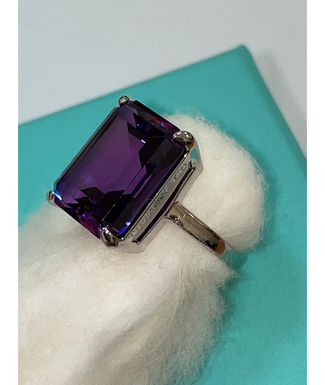 TIFFANY&CO Фиолетовое серебряное кольцо, фото 2