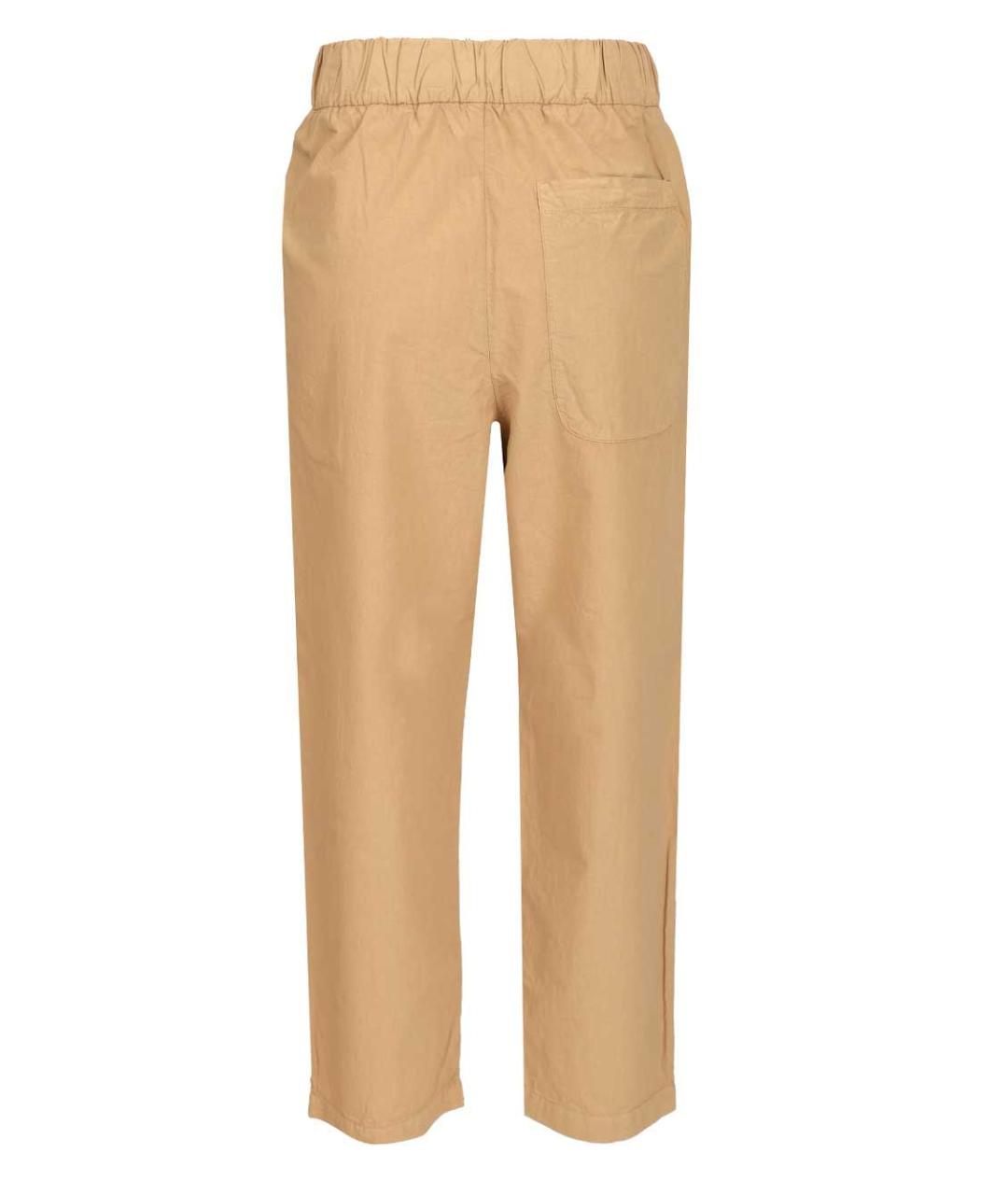 BARENA Бежевые хлопковые прямые брюки, фото 2