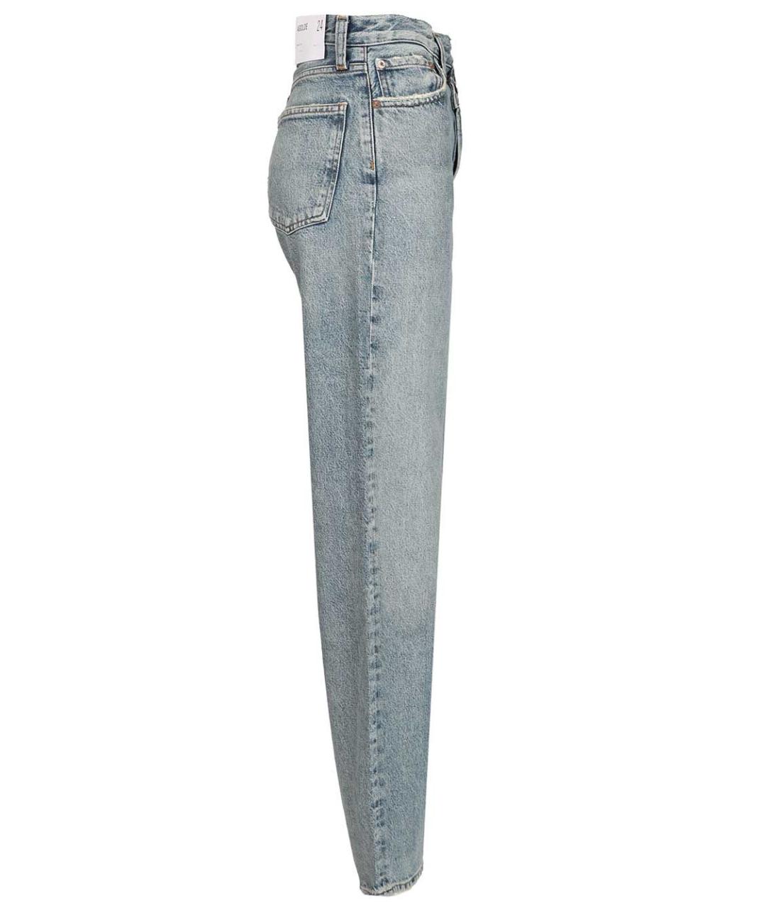 AGOLDE Синие хлопковые прямые джинсы, фото 3