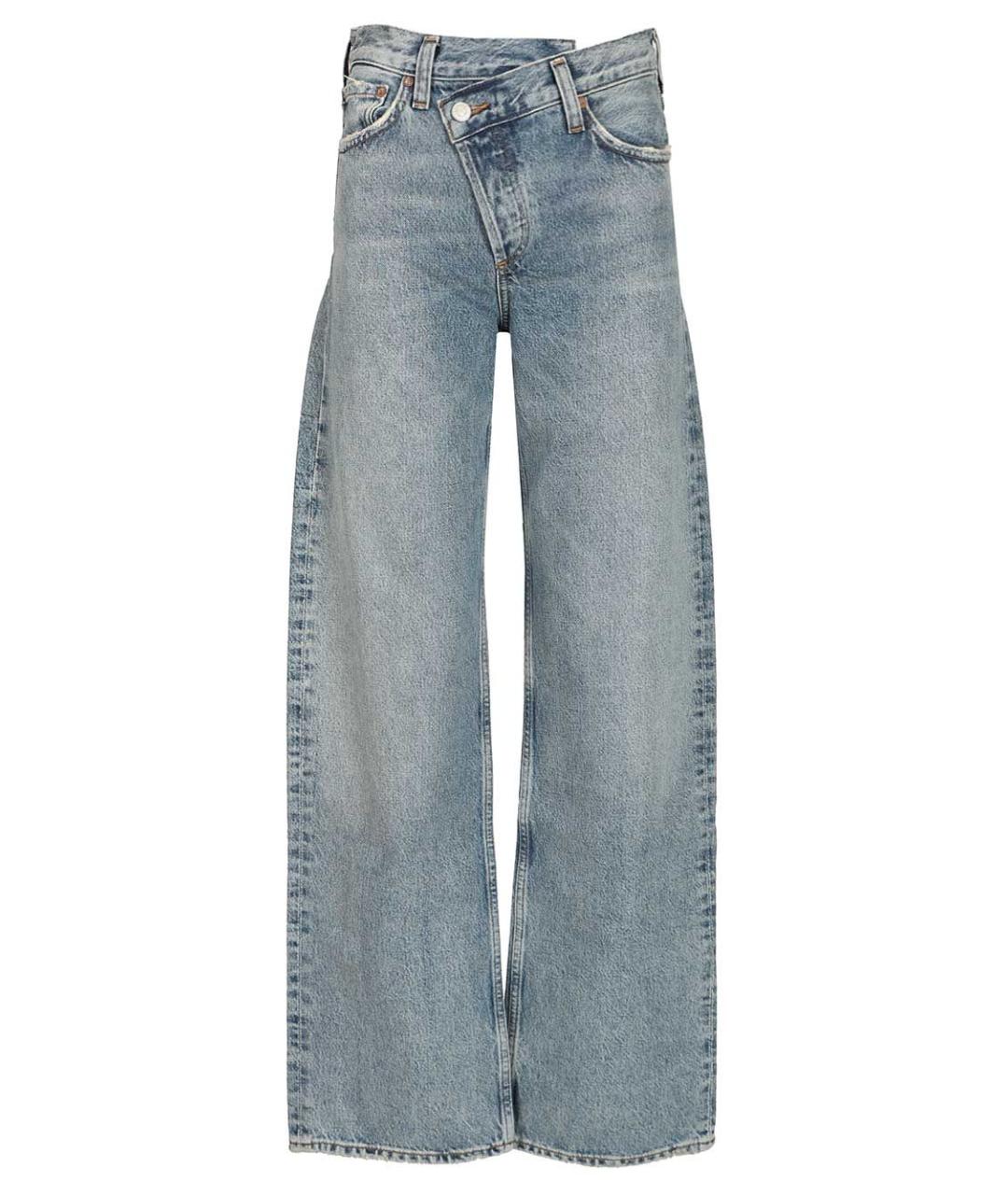 AGOLDE Синие хлопковые прямые джинсы, фото 1