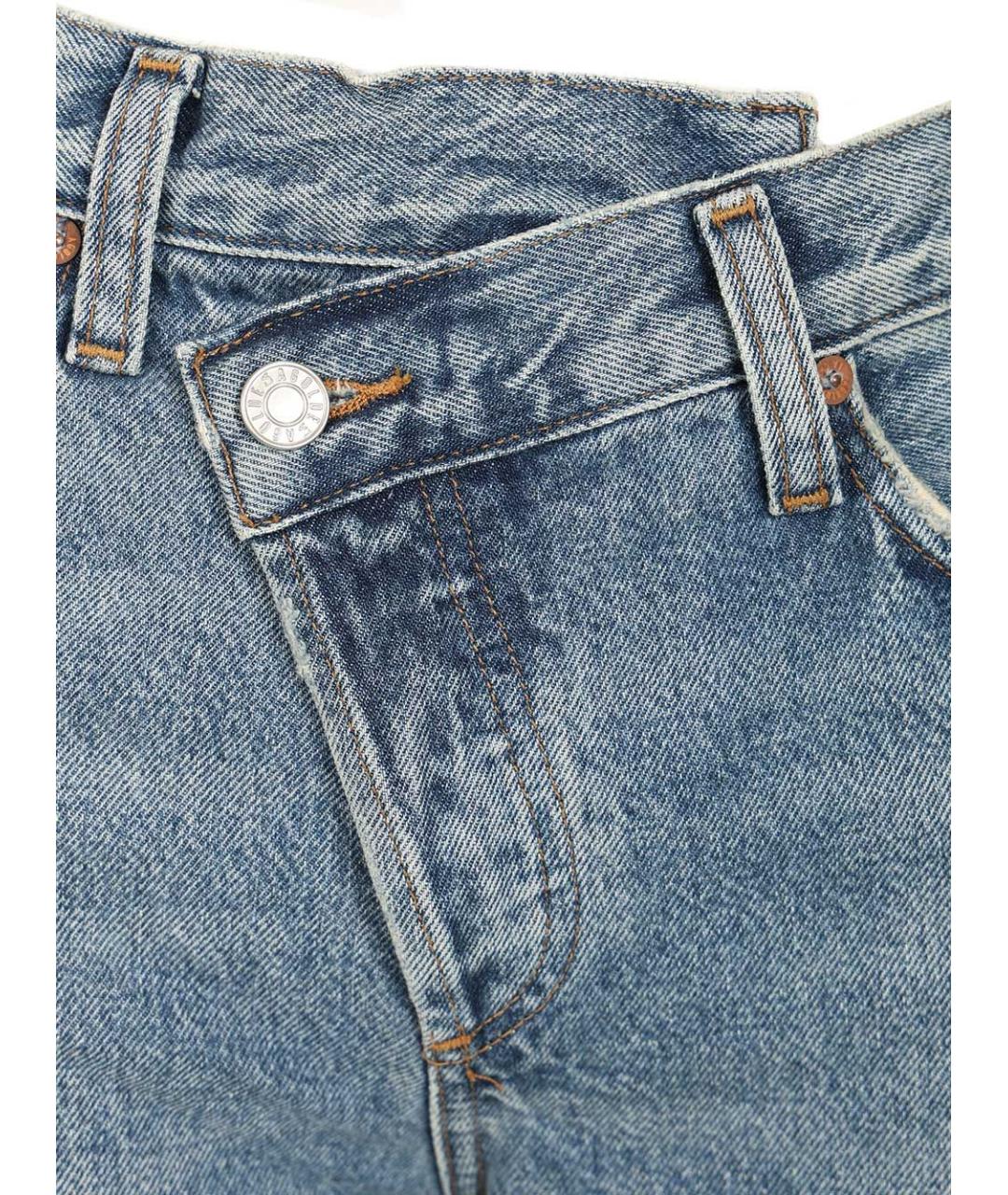 AGOLDE Синие хлопковые прямые джинсы, фото 4