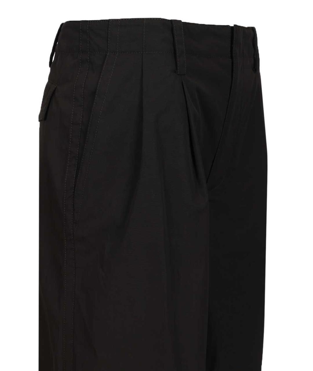 DURAZZI Черные хлопковые прямые брюки, фото 5