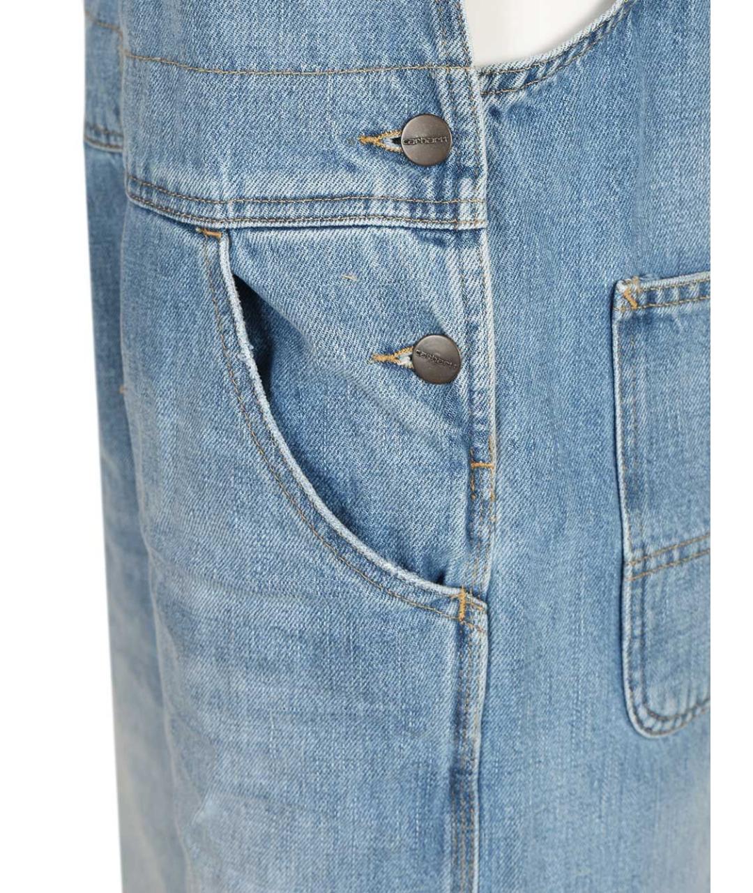 CARHARTT WIP Голубой хлопковый комбинезон, фото 5