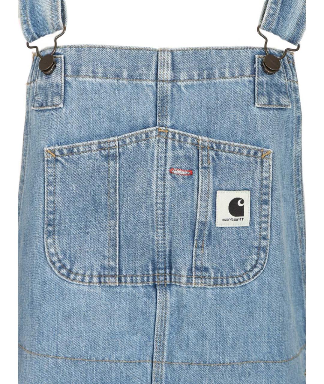 CARHARTT WIP Голубой хлопковый комбинезон, фото 4