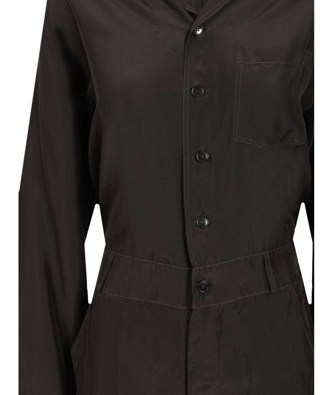 BARENA Коричневый шелковый комбинезон, фото 4