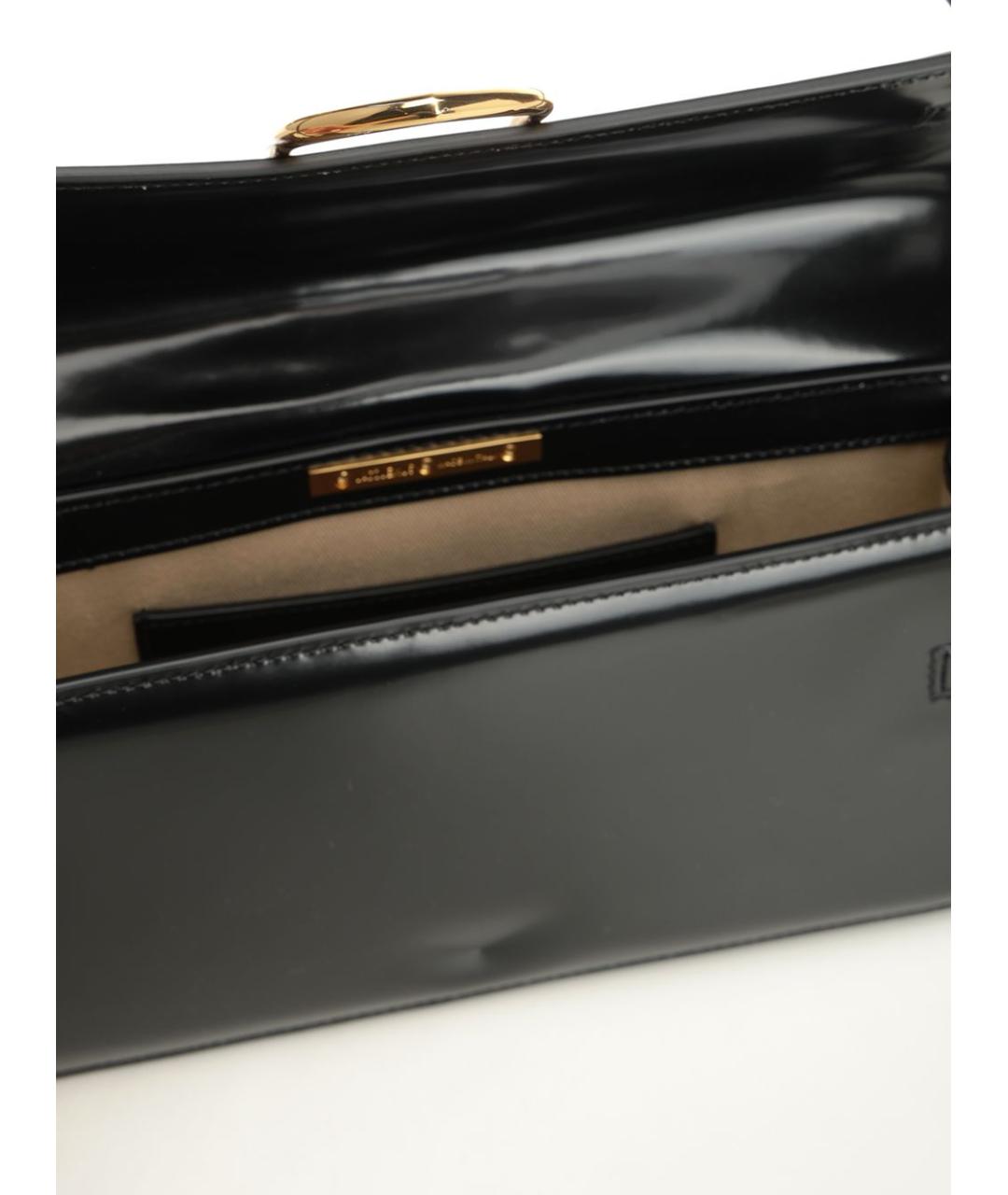 JACQUEMUS Черная кожаная сумка через плечо, фото 4