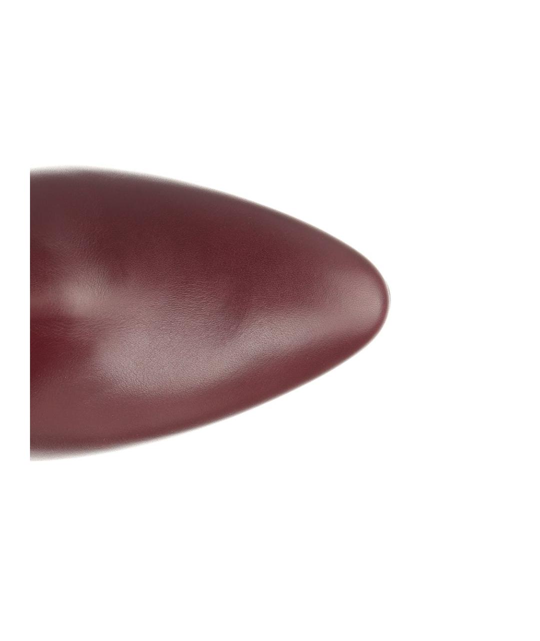 PARIS TEXAS Бордовые кожаные сапоги, фото 4