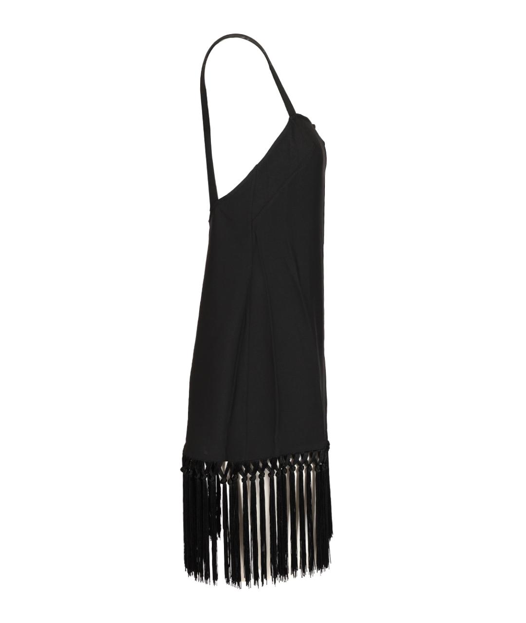 TALLER MARMO Черное ацетатное повседневное платье, фото 3