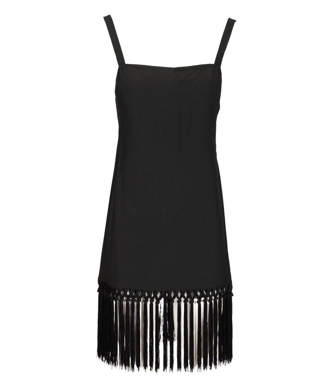 TALLER MARMO Черное ацетатное повседневное платье, фото 1