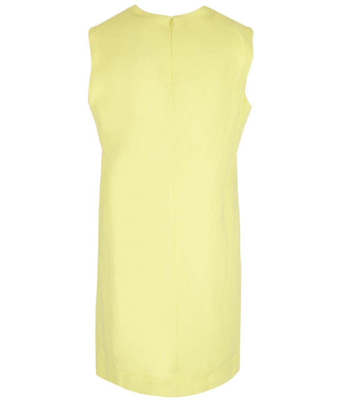 LANVIN Желтое вискозное коктейльное платье, фото 2