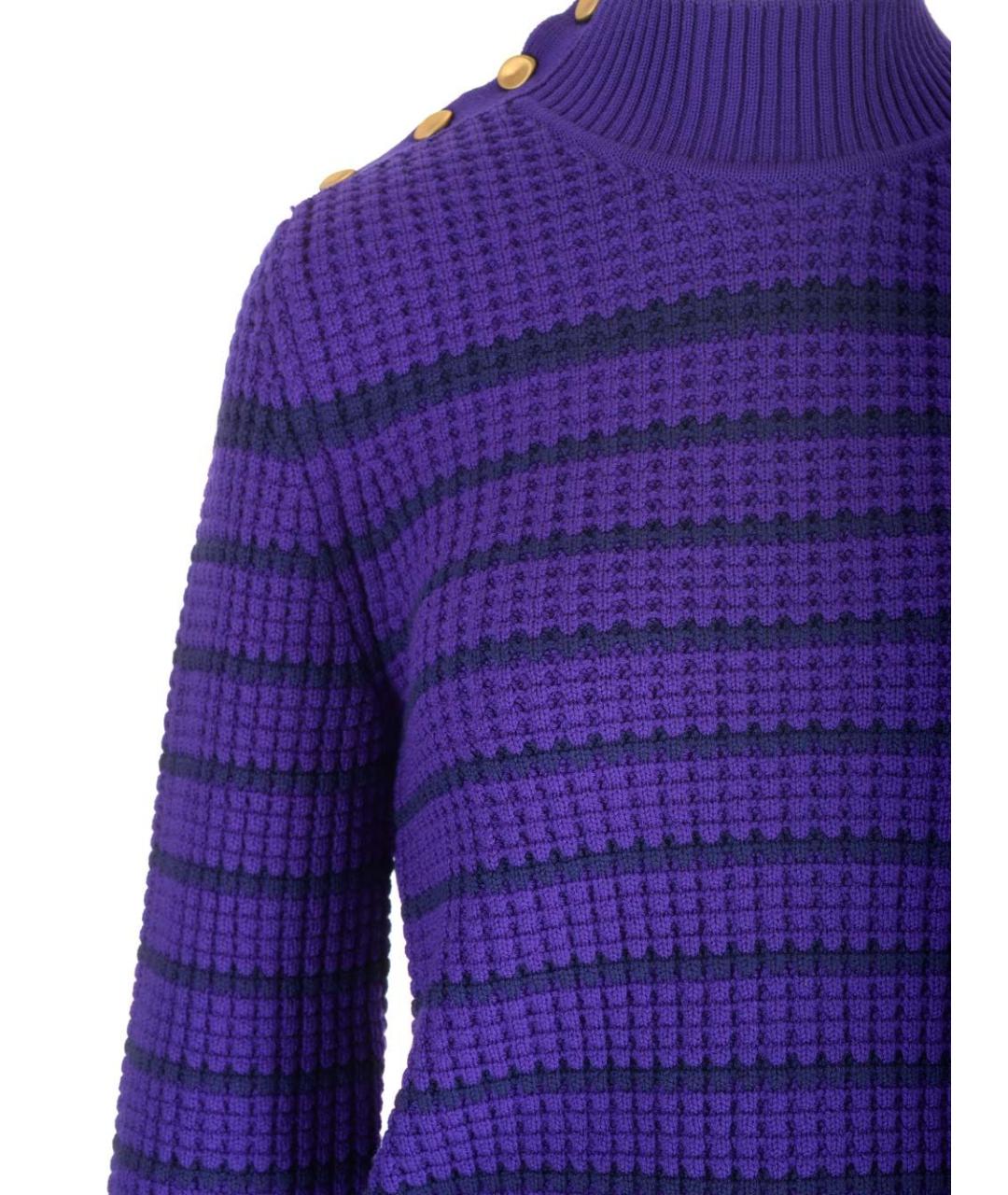 FORTE FORTE Фиолетовый шерстяной джемпер / свитер, фото 4