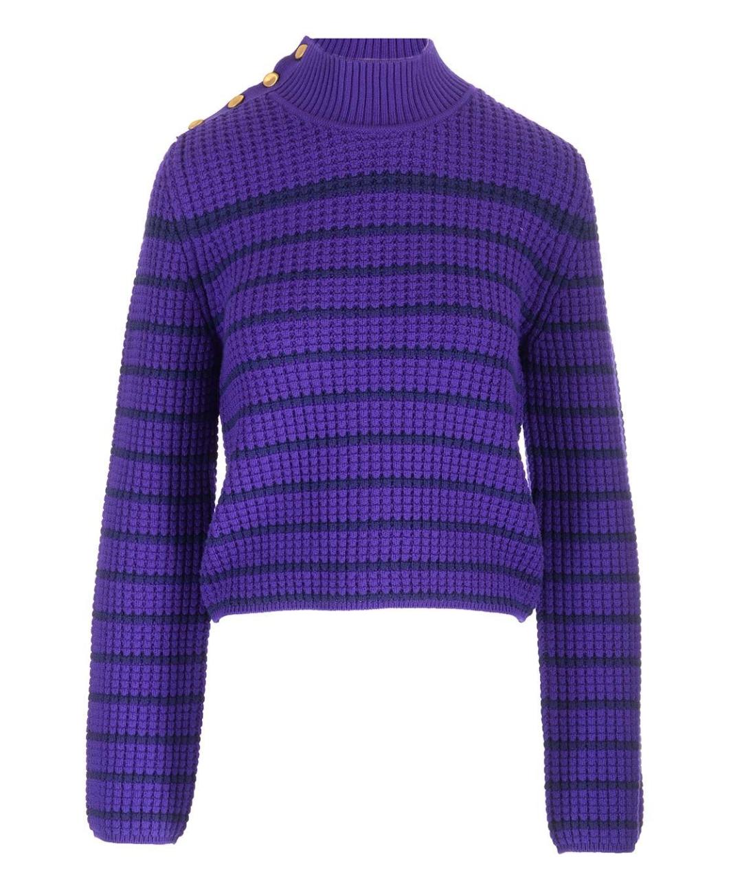 FORTE FORTE Фиолетовый шерстяной джемпер / свитер, фото 1